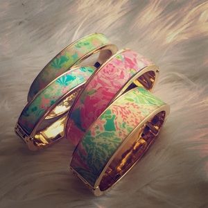 Lilly Pulitzer enamel boca bangles